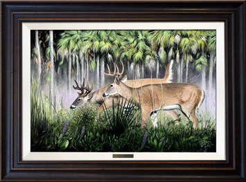"Big Cypress Bucks"  Reddish-Wood Frame