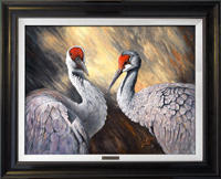 Two Hearts Beat As One -Natural Wood Frame