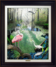 Somewhere a Peaceable Kingdom -Rich Distressed Frame