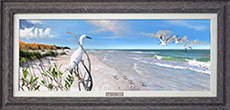 Florida Beachscapes Plate 1 -Sedona Driftwood Frame